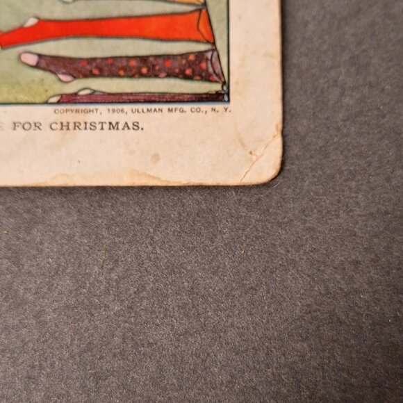 Vintage Post Card Christmas 1906 Santa Claus Stockings With Toys - Picture 6 of 9